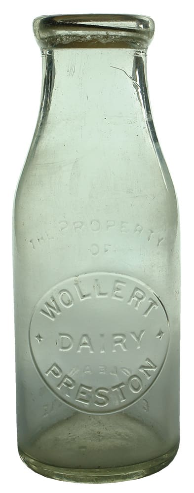 Wollert Dairy Preston Antique Milk Bottle