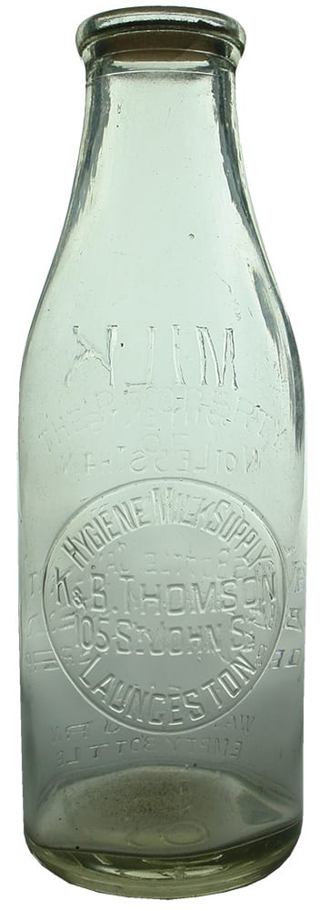 Hygiene Milk Supply Launceston Vintage Milk Bottle