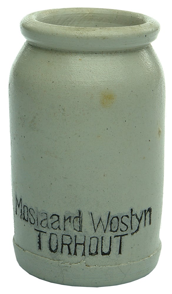 Mustaard Wostyn Torhout Pottery Jar