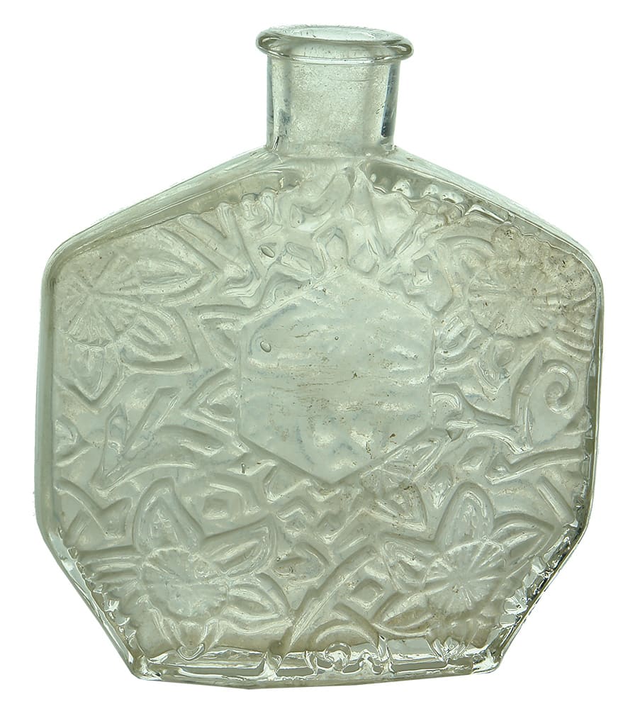 Flowers Embossed Perfume Bottle