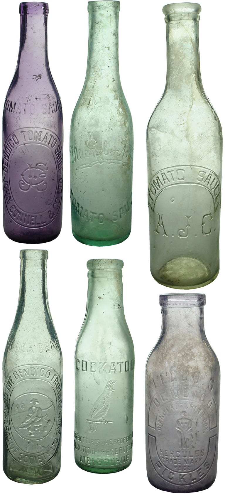 Antique Sauce Bottles