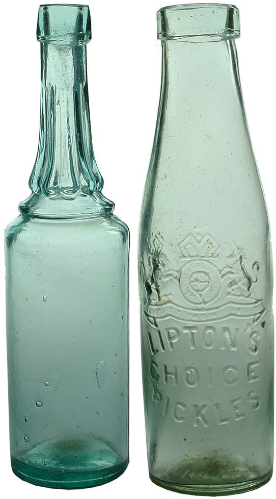 Antique Condiment Bottles