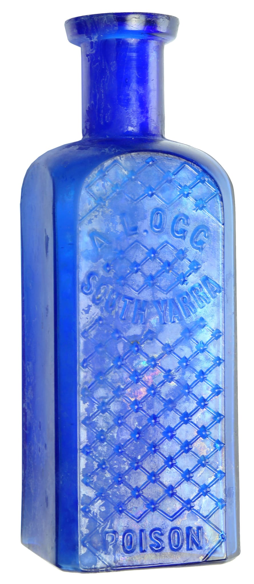 Ogg South Yarra Cobalt Blue Poison Bottle