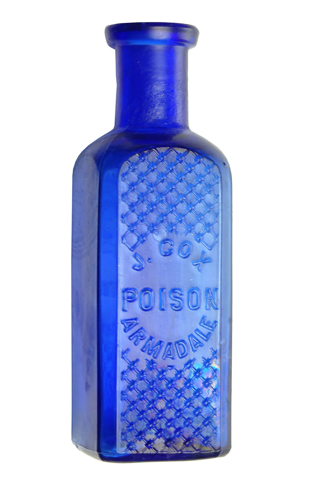 Cox Armadale Cobalt Blue Poison Bottle