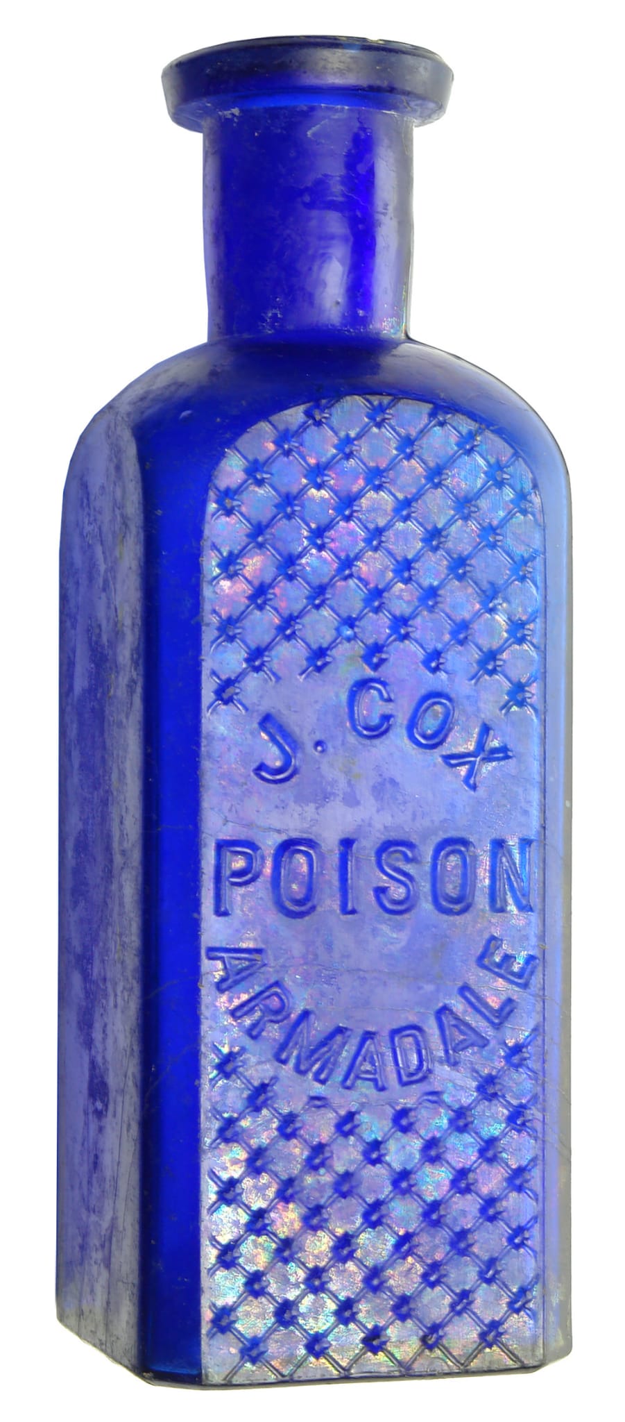 Cox Armadale Cobalt Blue Poison Bottle