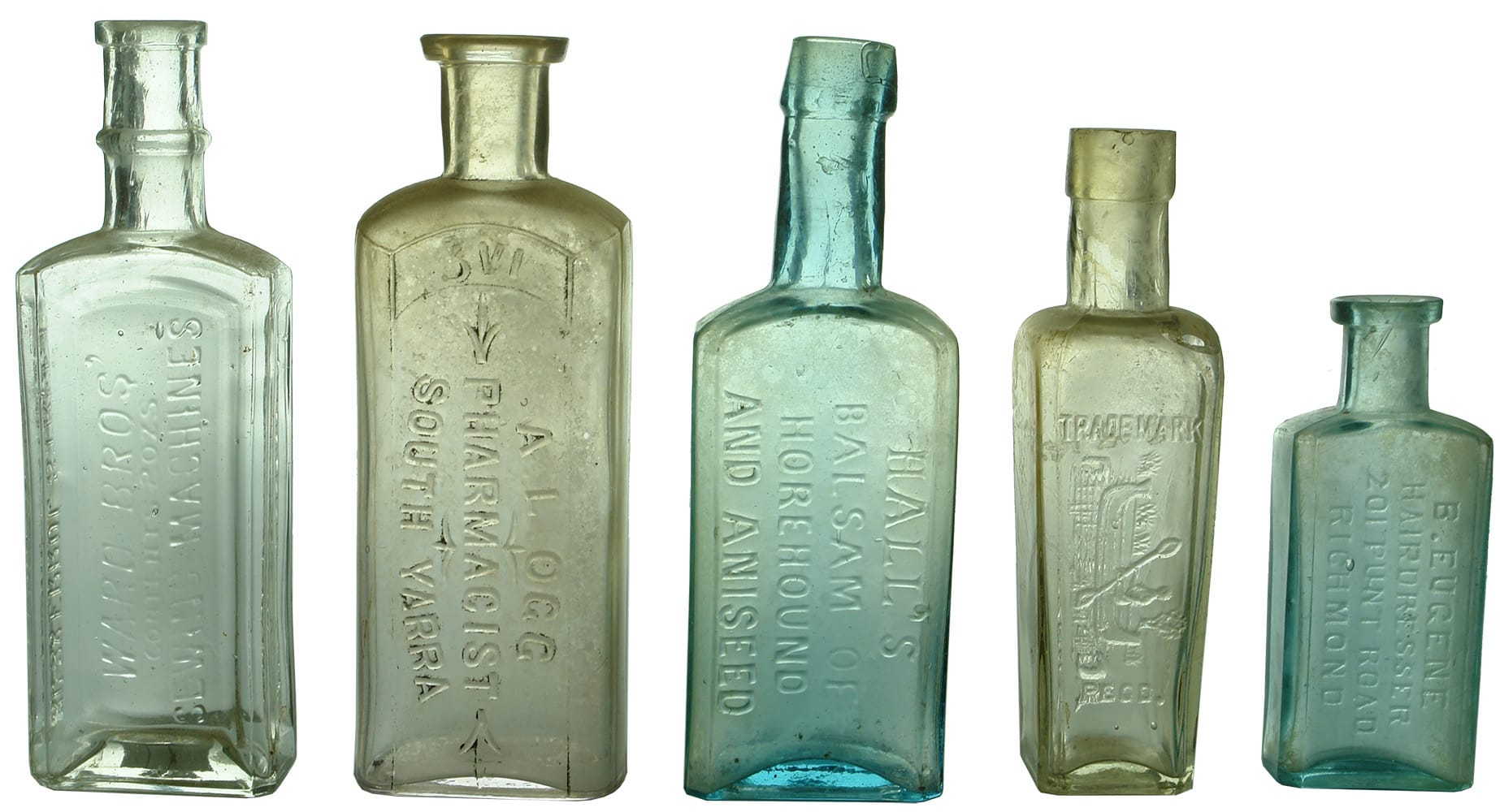 Antique Chemist Prescription Bottles