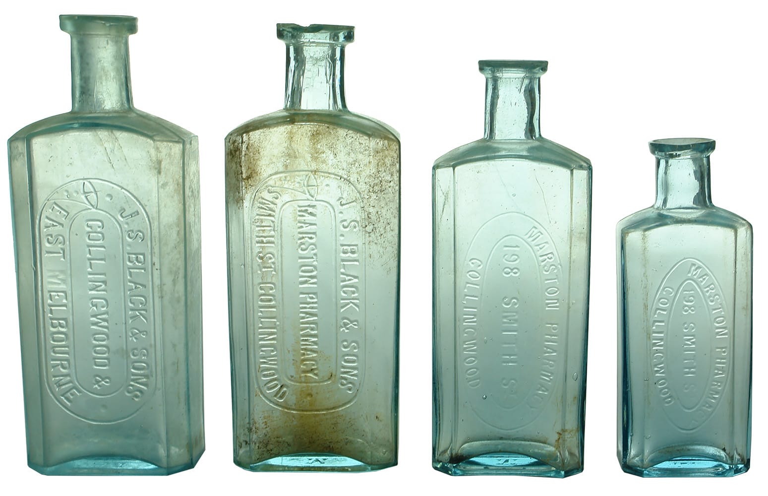 Antique Chemist Prescription Bottles