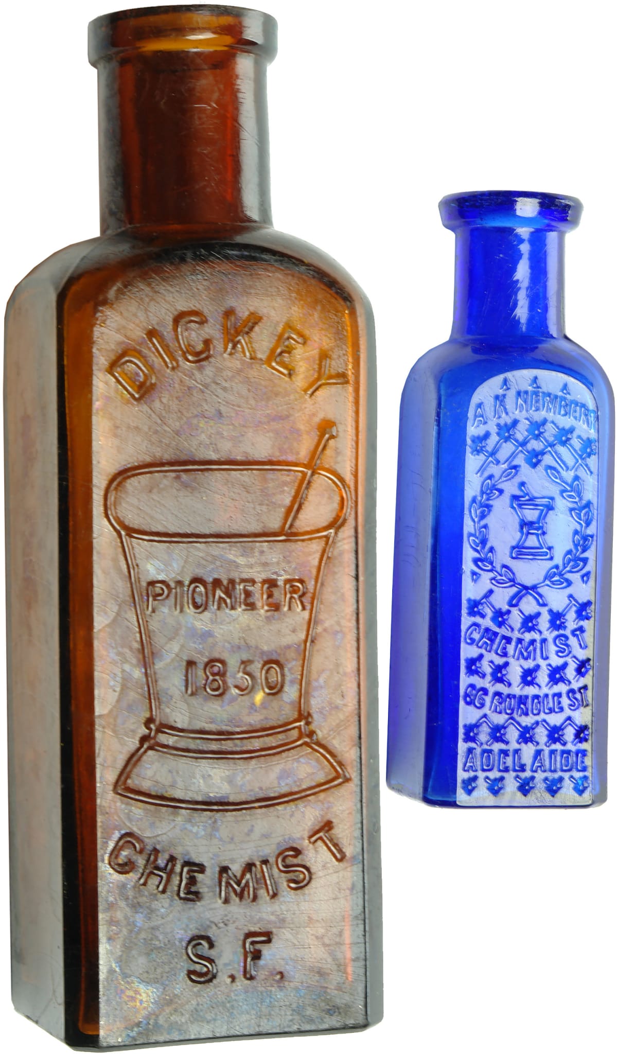 Antique Chemist Prescription Bottles