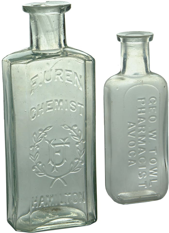 Antique Chemist Prescription Bottles