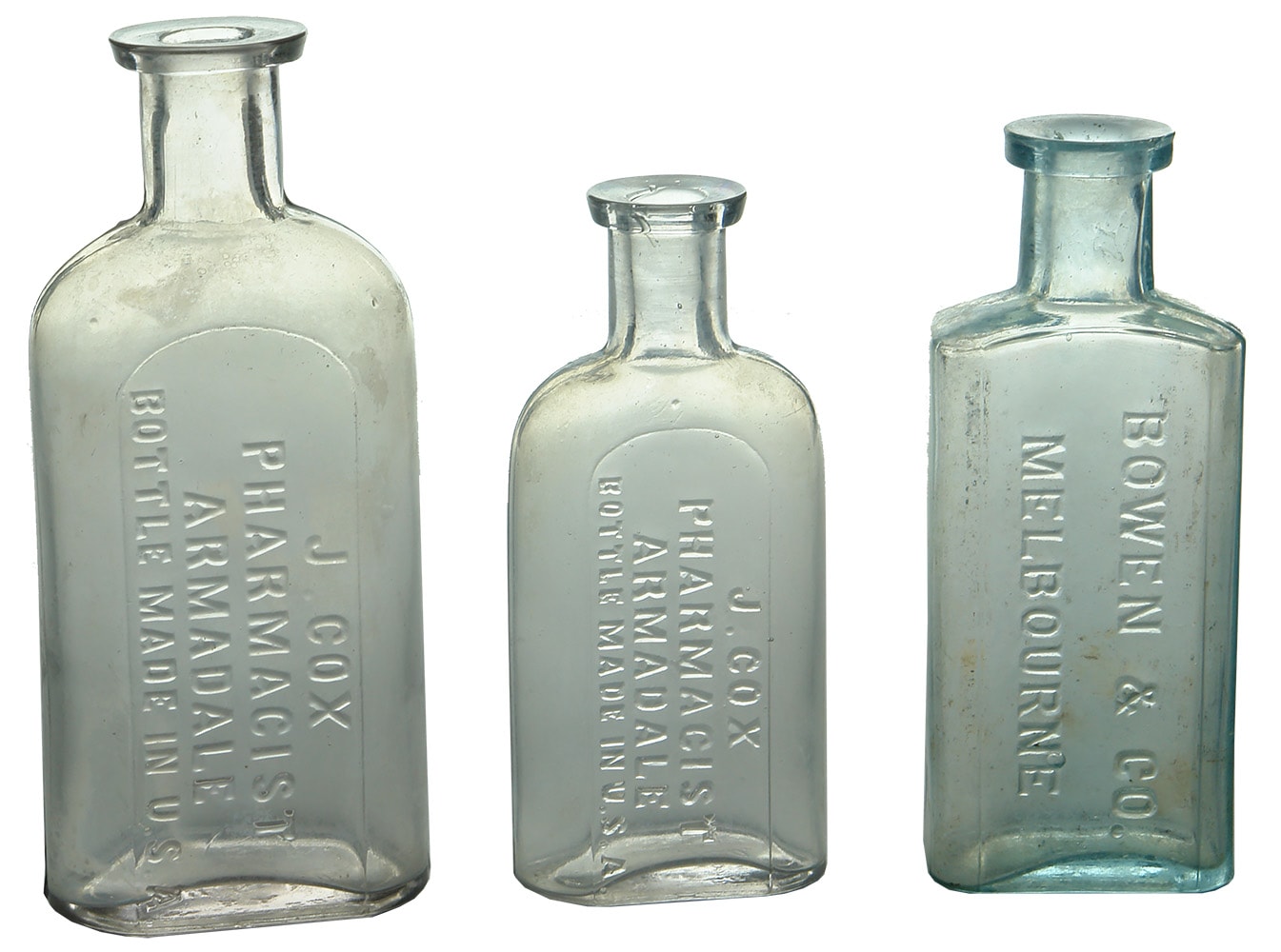 Antique Chemist Prescription Bottles