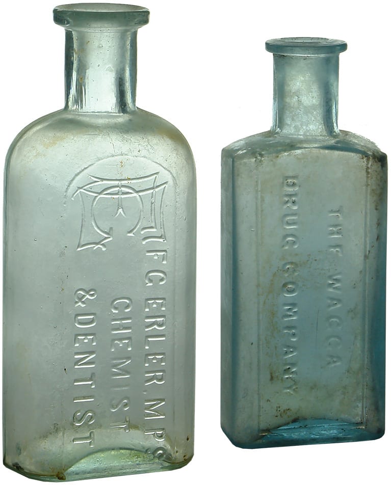 Antique Chemist Prescription Bottles