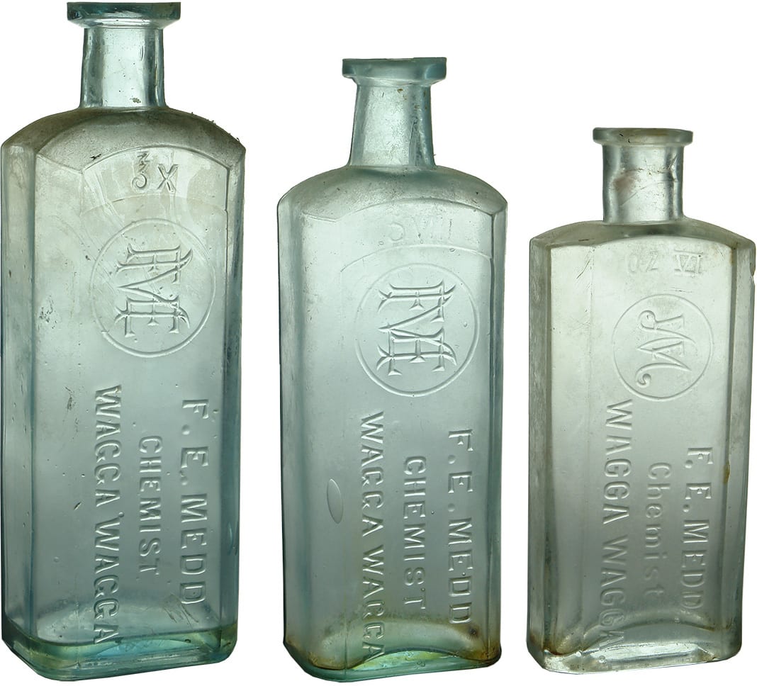 Antique Chemist Prescription Bottles