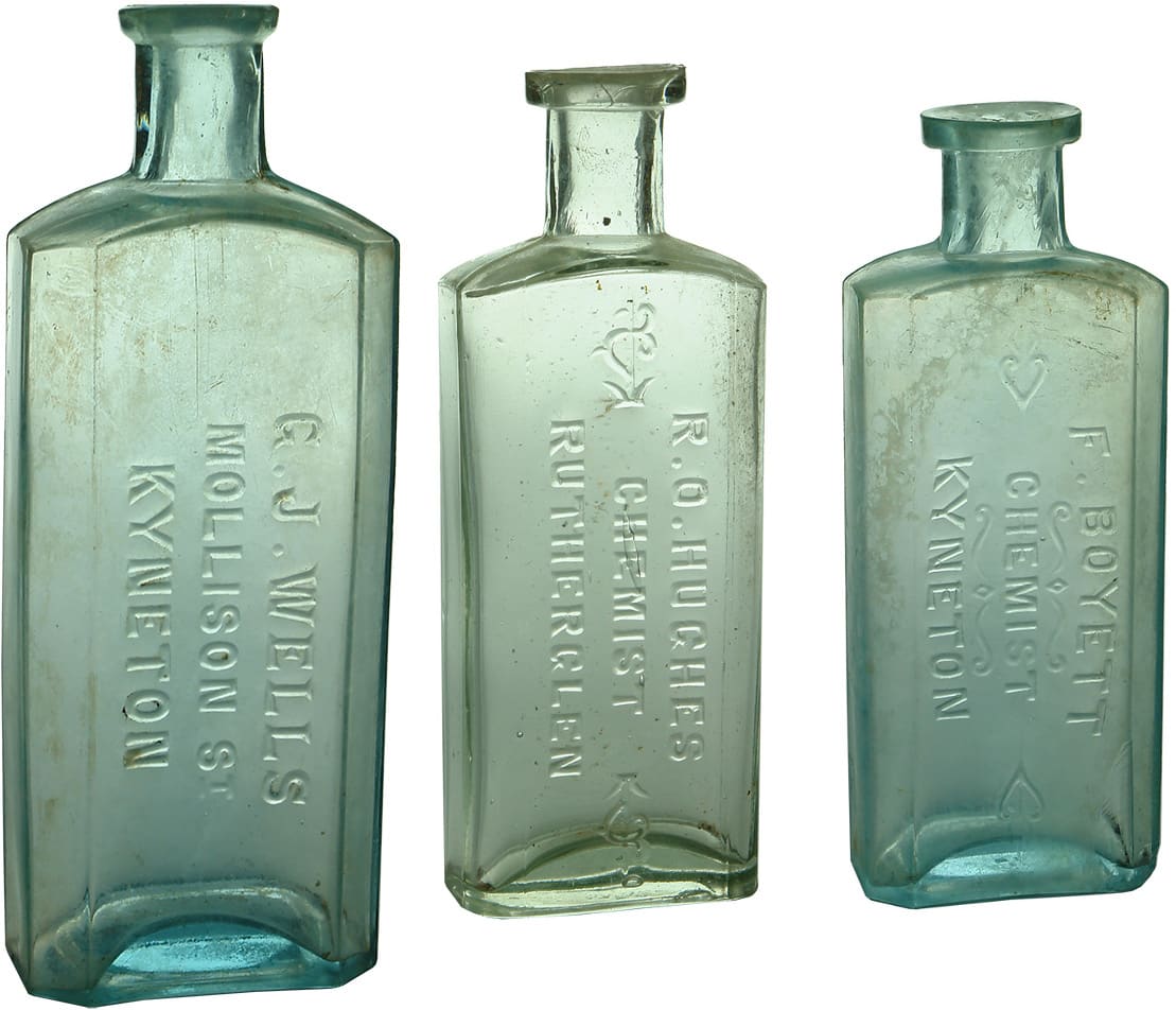 Antique Chemist Prescription Bottles