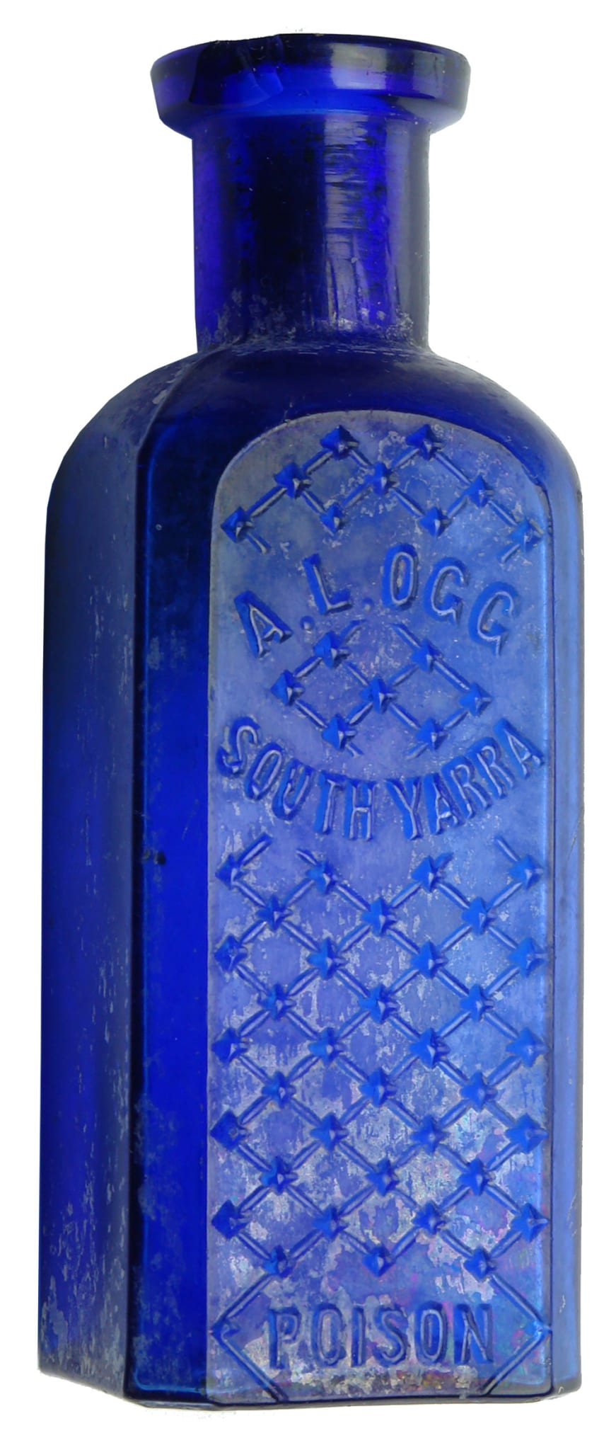 Ogg South Yarra Cobalt Blue Poison Bottle