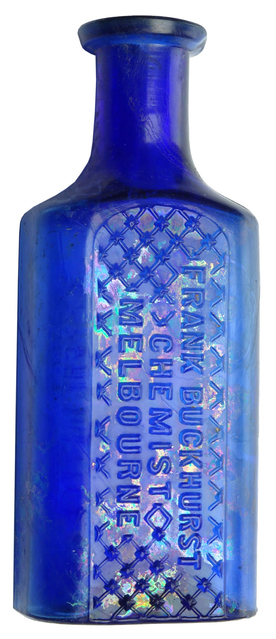 Frank Buckhurst Melbourne Chemist Cobalt Poison Bottle