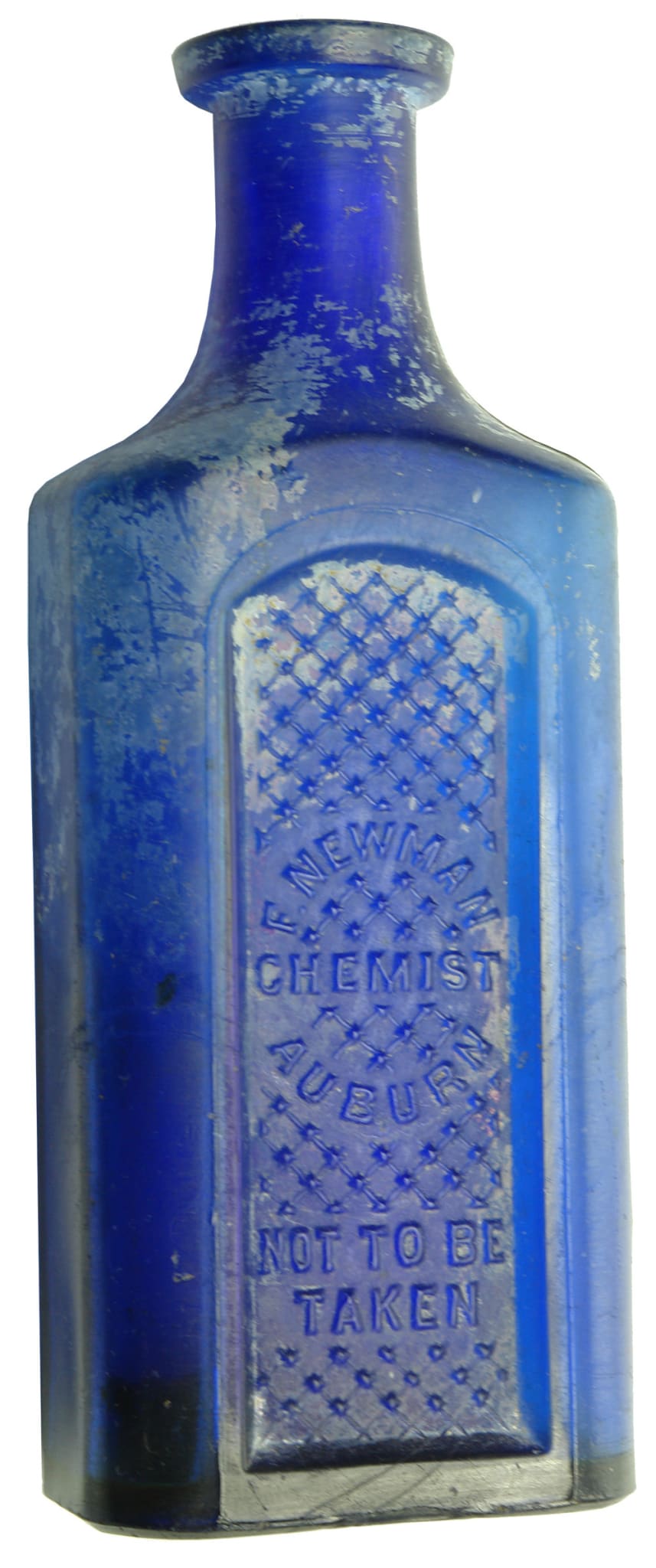 Newman Auburn Cobalt Blue Poison Bottle