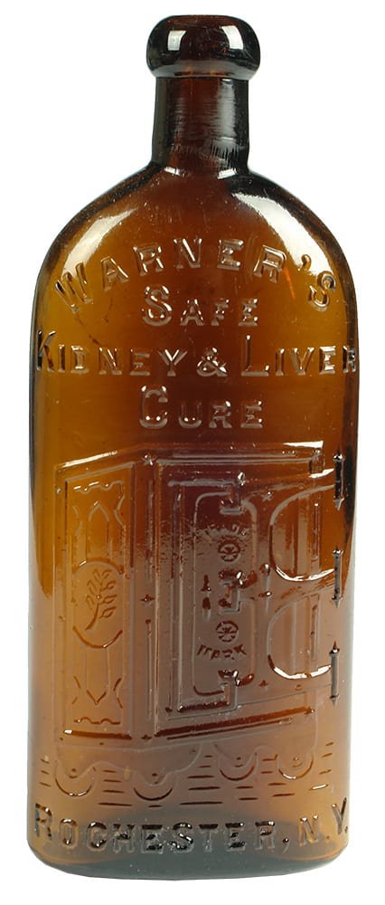 Warners Safe Kidney Liver Cure Rochester Bottle