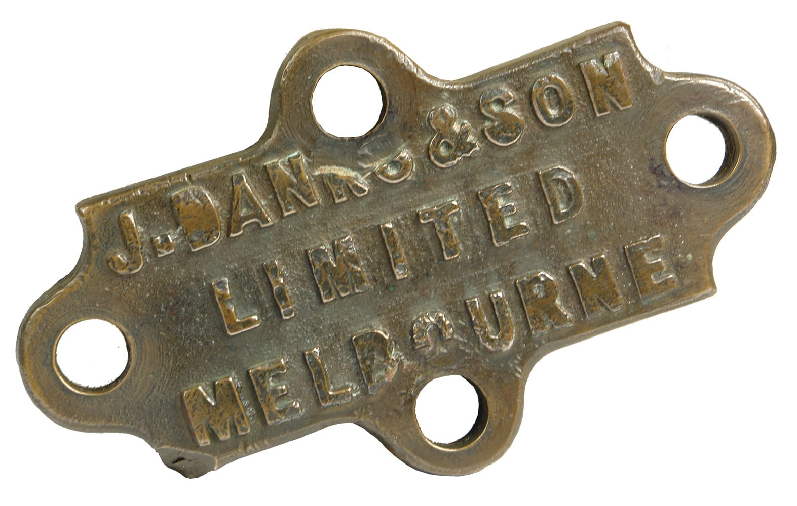 Danks Melbourne Metal Badge