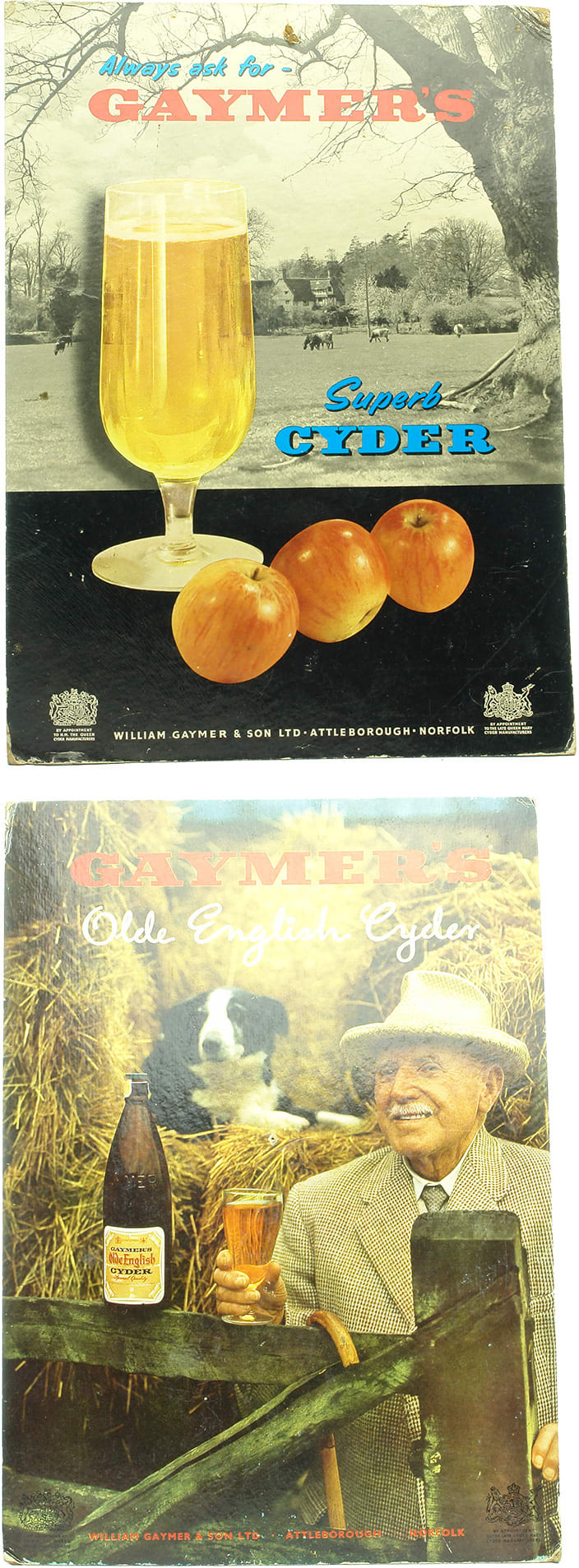 Gaymer's Olde English Cyder Advertising Cards