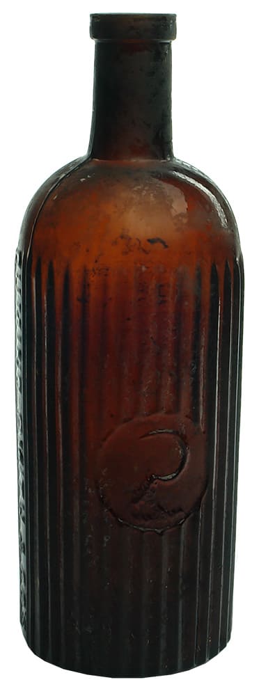 Cuming Smith Formalin Amber Glass Bottle