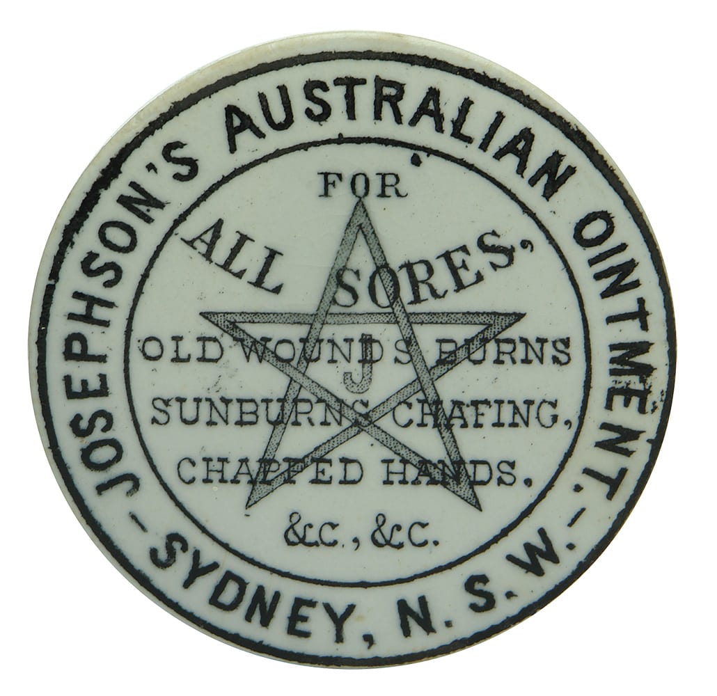 Josephson's Australian Ointment Sydney Pot Lid