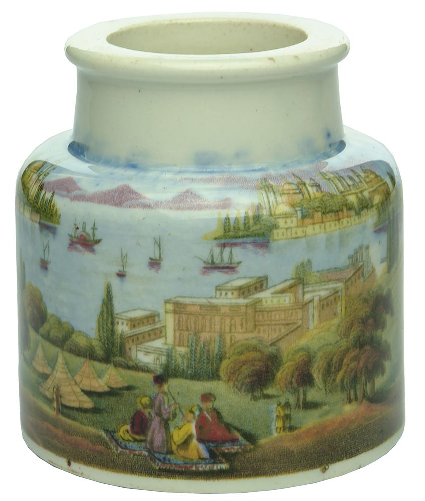 Constantinople Prattware Coloured Pot