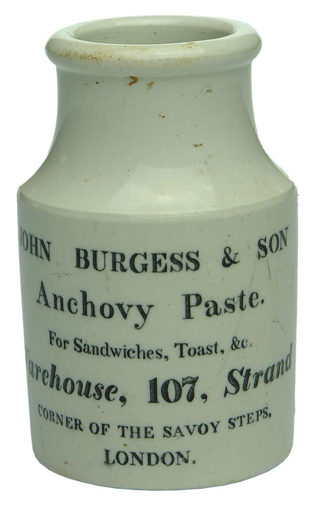 Burgess London Anchovy Paste Stoneware Pot