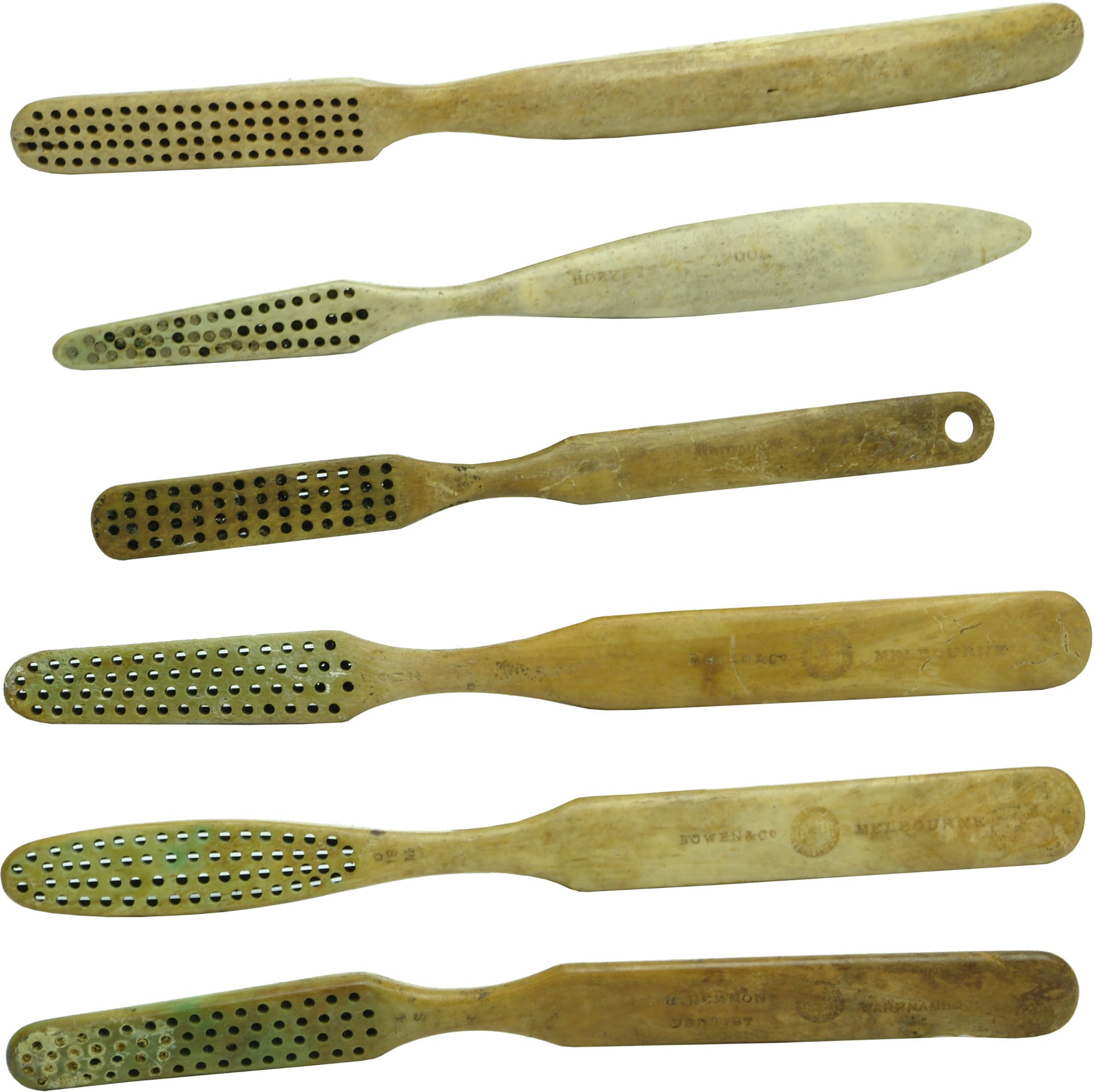 Old Bone Toothbrushes