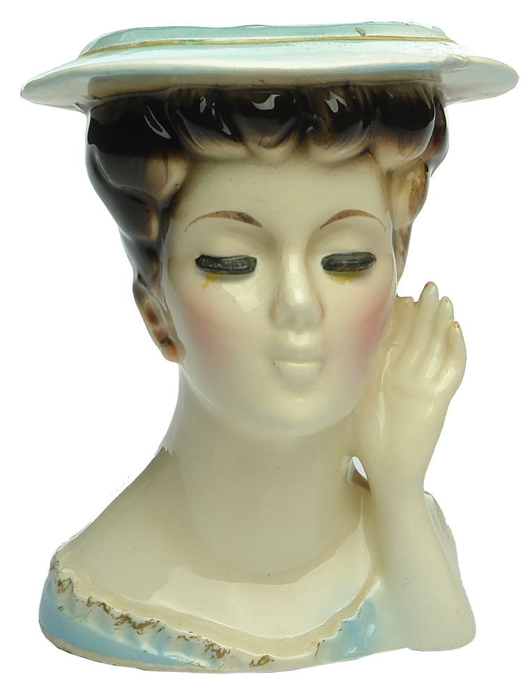 Lady Head Hat Pin Holder