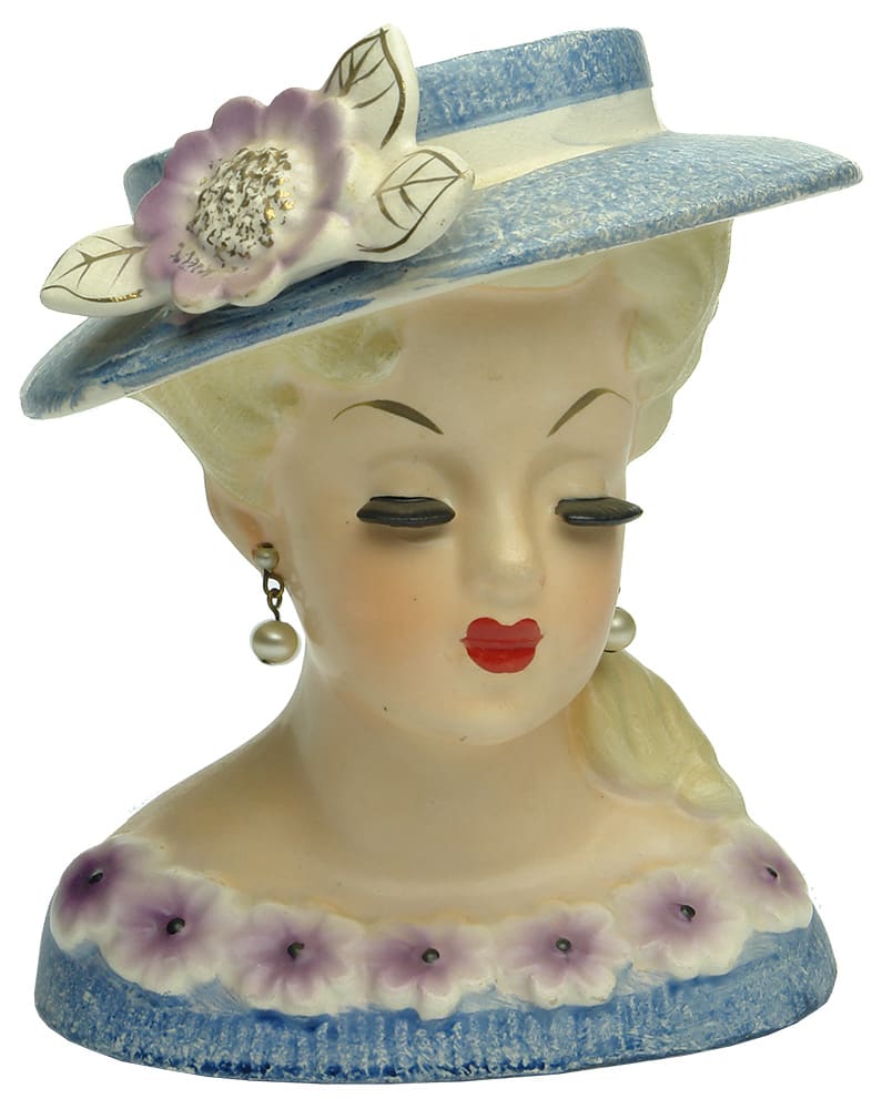 Lady Head Hat Pin Holder