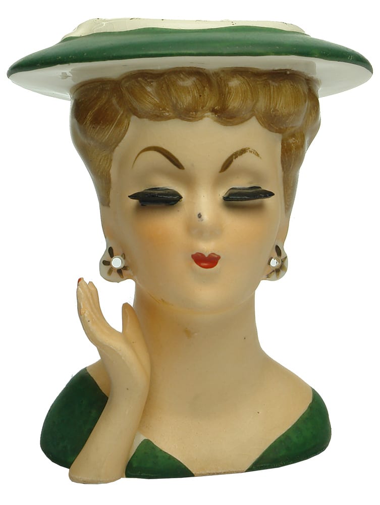 Lady Head Hat Pin Holder