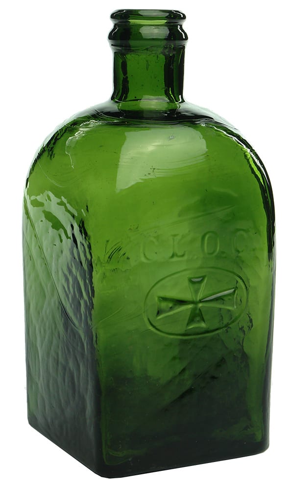 CLOC Antique Green Bottle