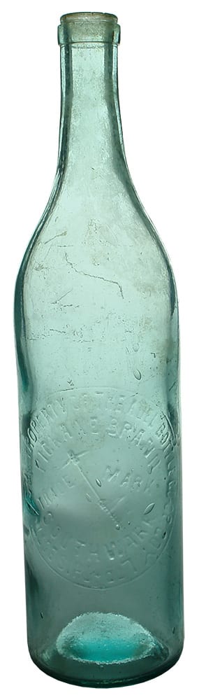 Adelaide Bottle Southwark Pickaxe Brandy Bottle