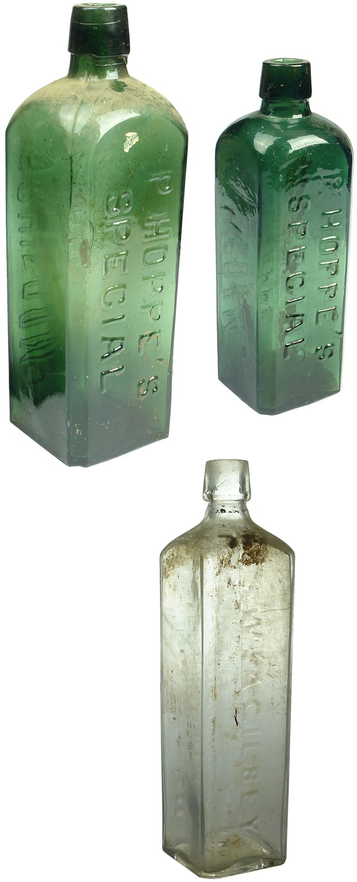 Antique Schnapps Bottles