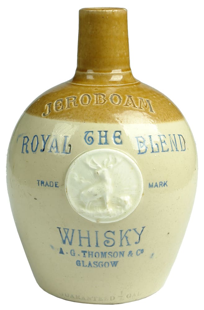 Thomson Glasgow Jeroboam Royal Blend Scotch Whisky Jug