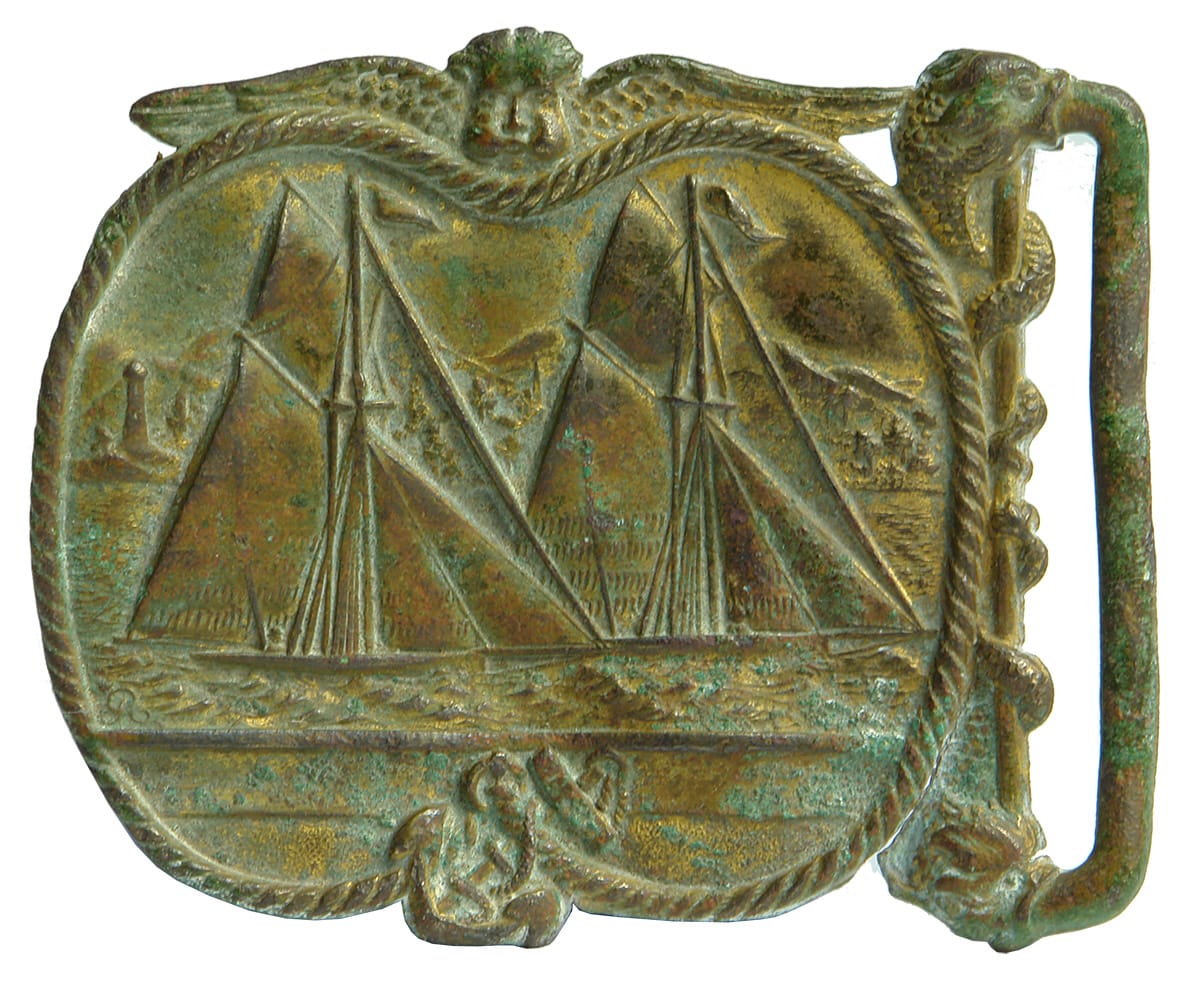 Old Sailing Brass Antique Belt Sash Buckle