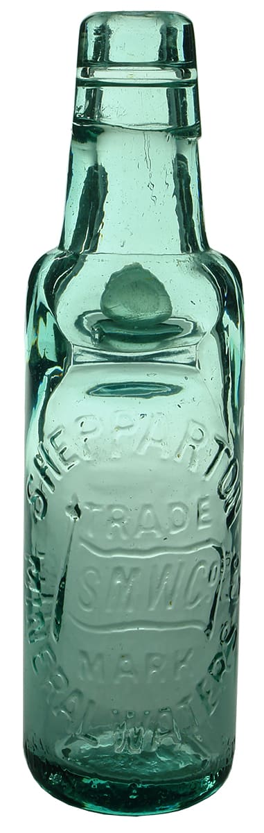 Shepparton Mineral Waters Antique Codd Marble Bottle