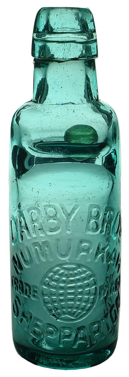 Darby Bros Numurkah Shepparton Globe Codd Bottle