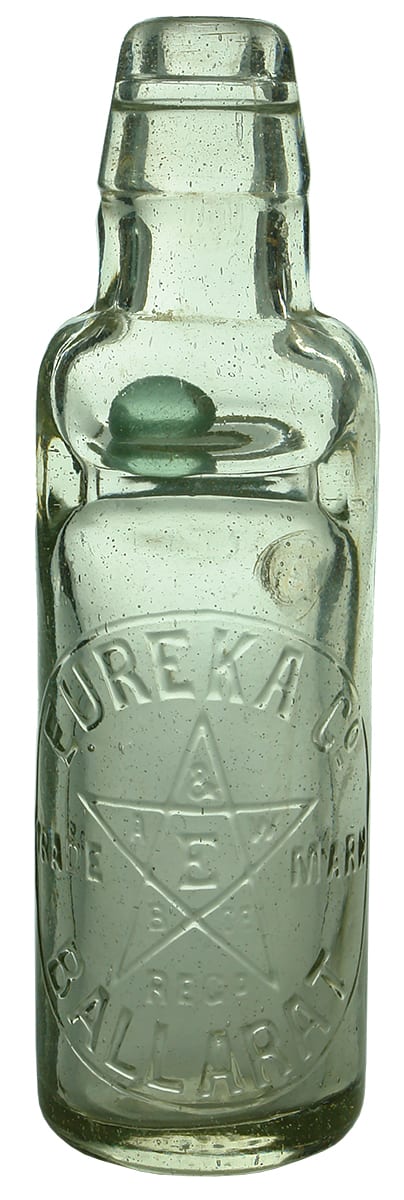 Eureka Ballarat Antqiue Codd Marble Bottle