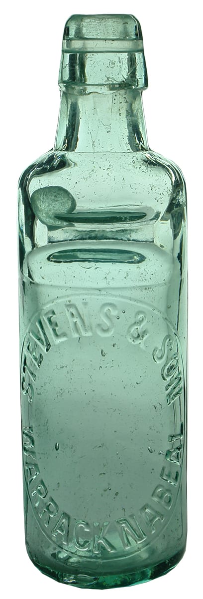 Stevens Warracknabeal Antique Codd Marble Bottle
