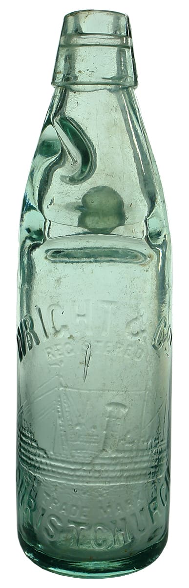 Wright Christchurch Ship Codd Marble Bottle