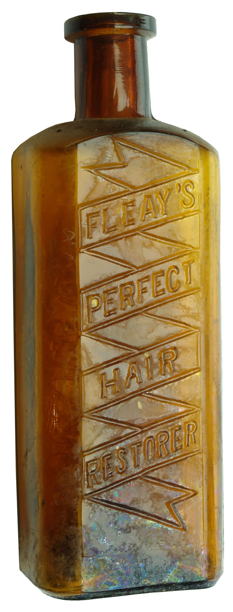 Fleay's Perfect Hair Restorer Amber Glass Bottle