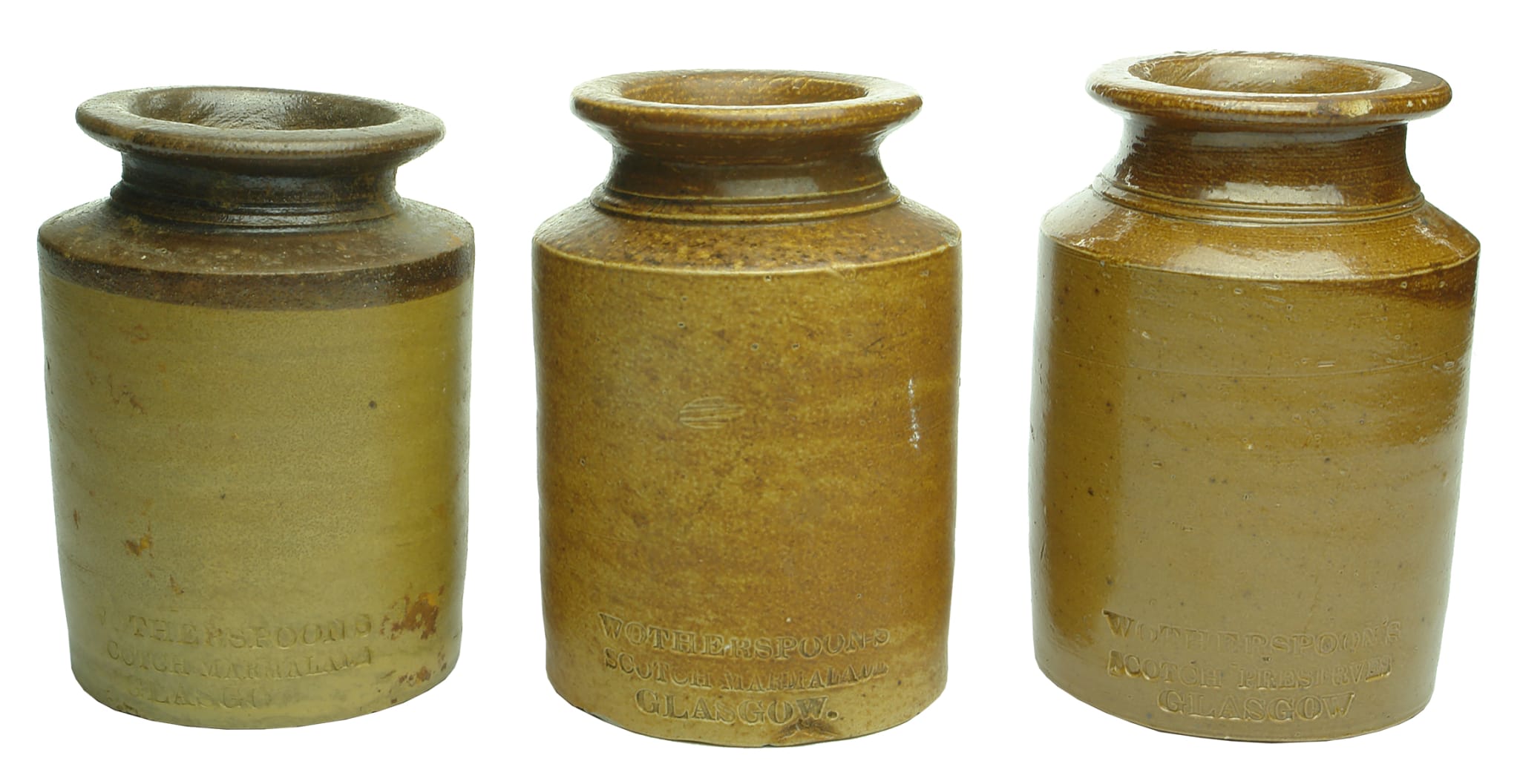 Wotherspoon's Scotch Marmalade Stoneware Jars