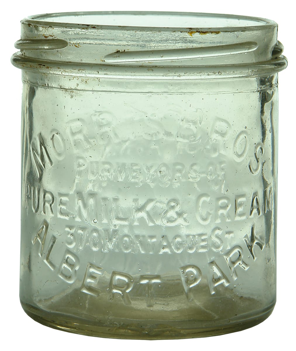 Morris Bros Albert Park Cream Jar