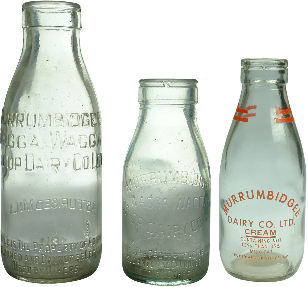 Vintage Old Milk Bottles