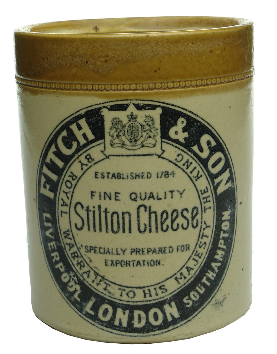 Fitch Liverpool London Southampton Stilton Cheese Jar