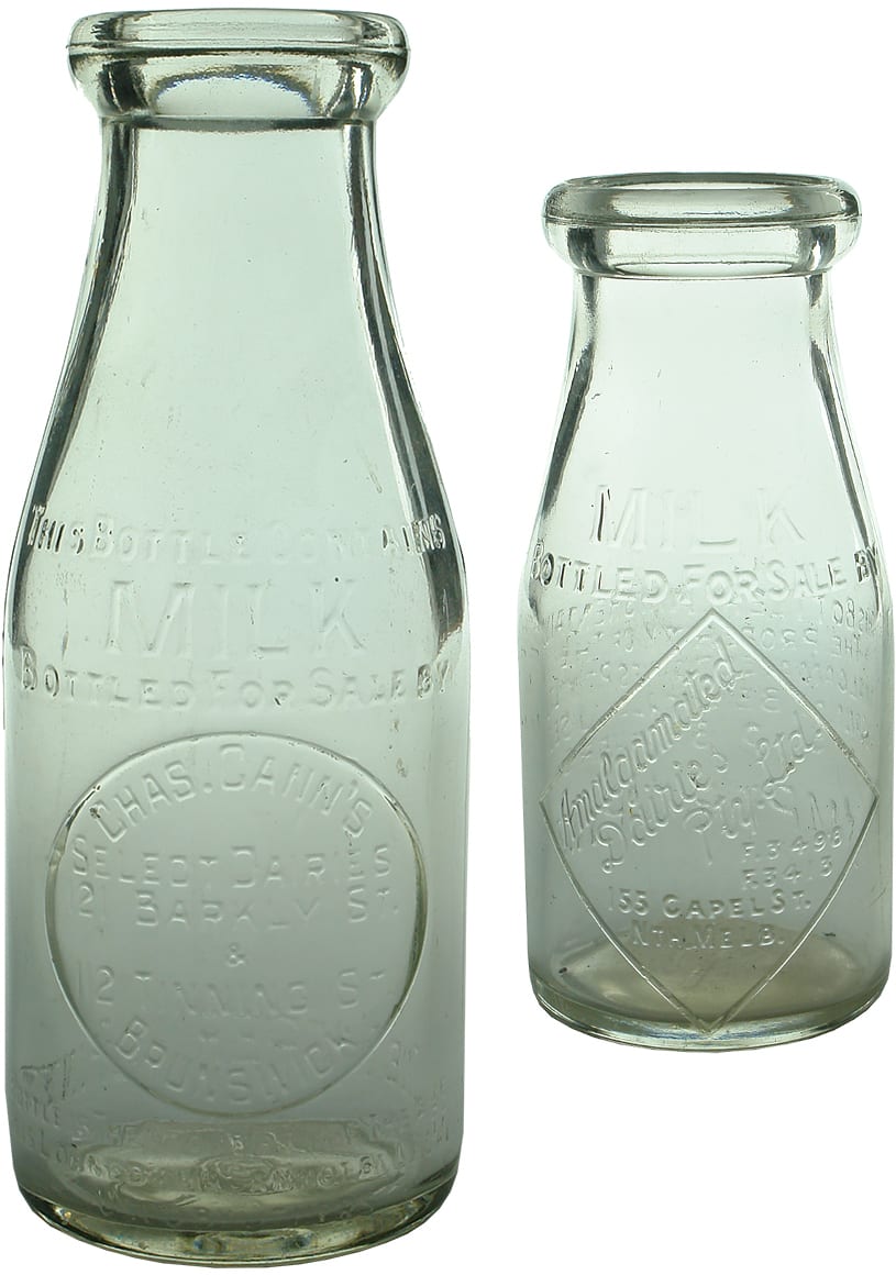 Vintage Old Milk Bottles