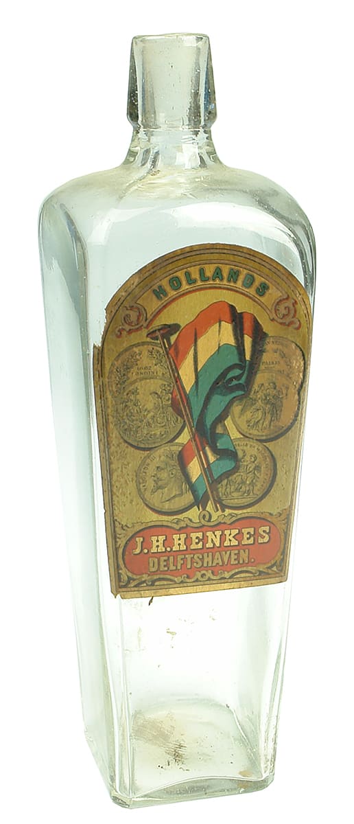 Henkes Delftshaven Labelled Gin Bottle