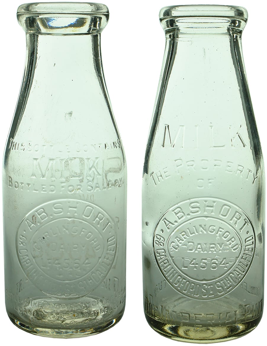 Vintage Old Milk Bottles