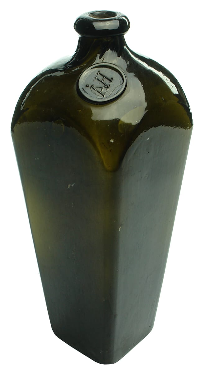 AH Sealed Antique Gin Bottle